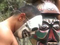 eingeborene beim flotten dreier