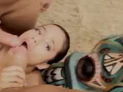 eingeborene beim flotten dreier